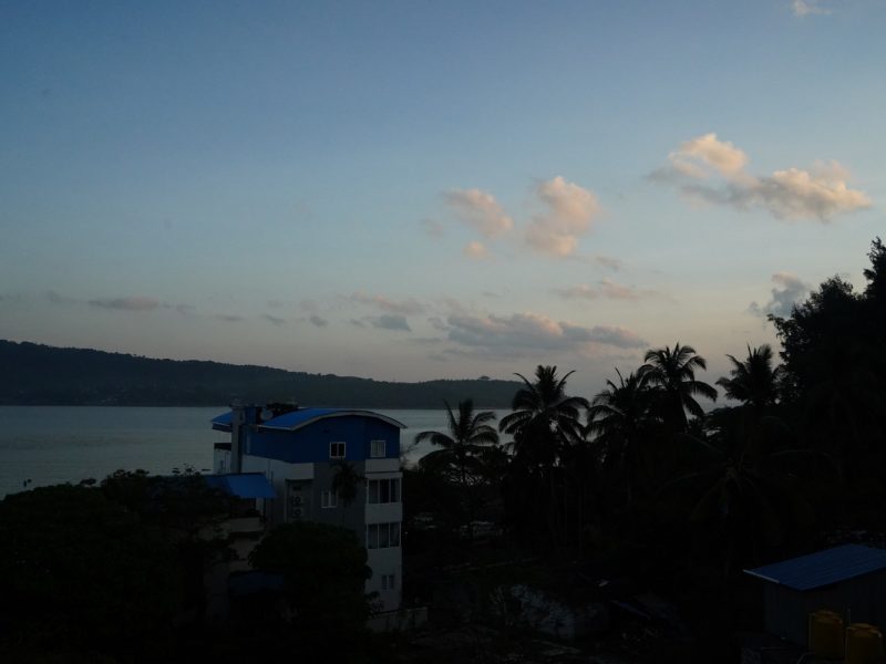 Der erste Morgen in Port Blair